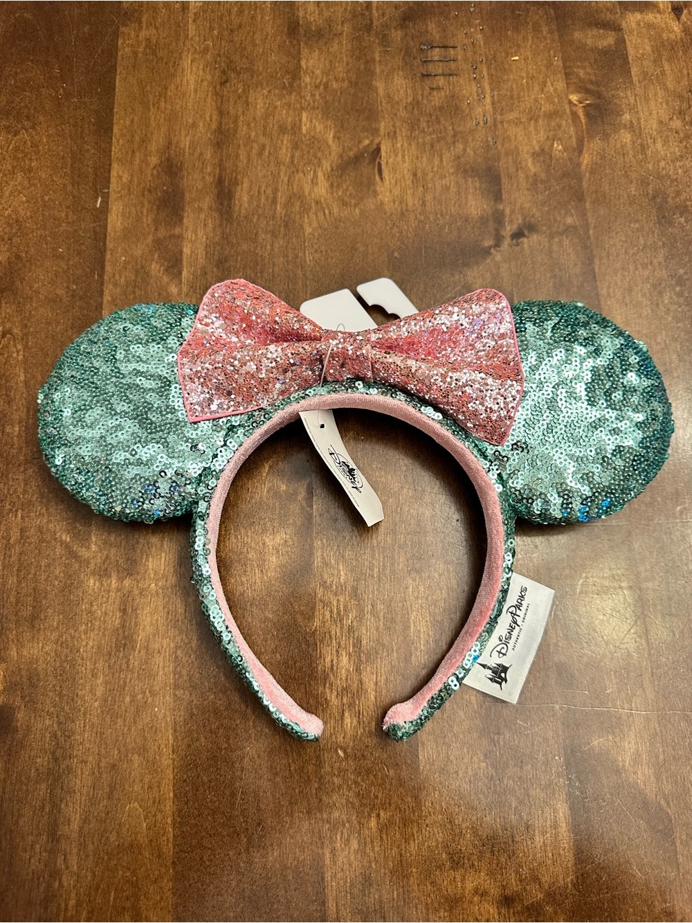 Disney Parks Sugar Rush Minnie Mouse Ear Headband Sequins Mickey New